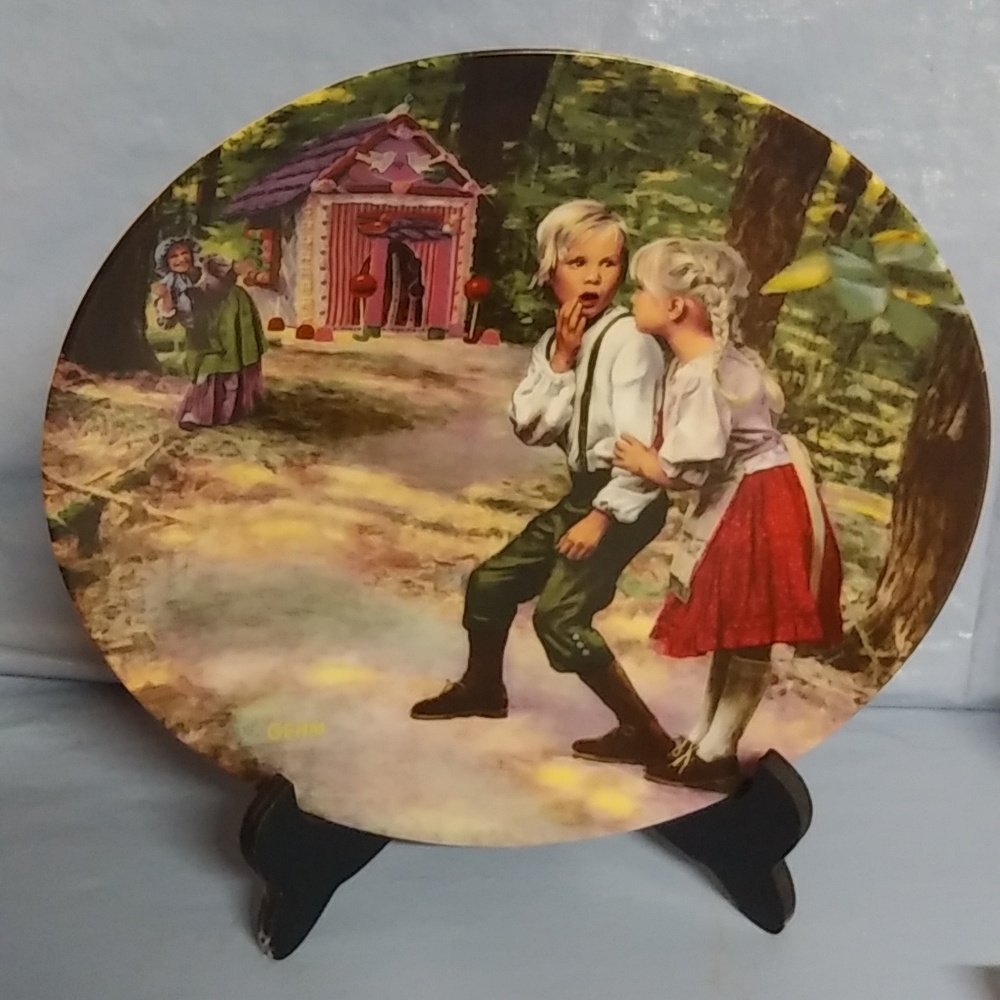 1981 Hansel & Gretel  Collectors Plate Germany in Box w/ Paperwork